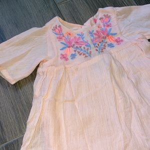 Isaac Mizarahi 4T boho embroidered pink dress